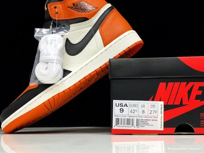 Official Maikesneakers Air High Jordan Backboard555088-005 Retro OG 1 Shattered 0812